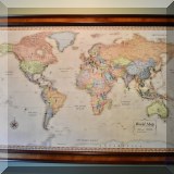 A09. Framed world map. 